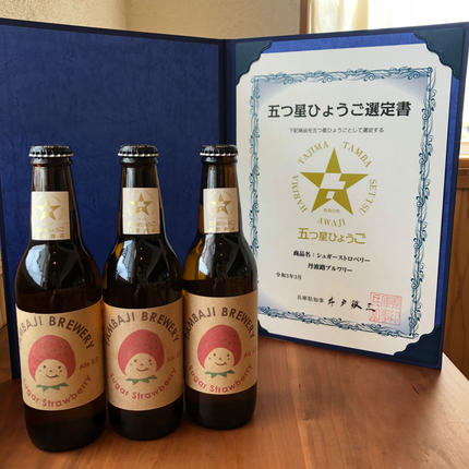 兵庫県西脇市のふるさと納税 クラフトビール「シュガーストロベリー」10本セット～西脇市産いちご使用のフルーツエール～（24-17）