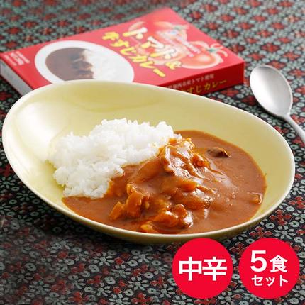 兵庫県加西市のふるさと納税 「加西産とまと」を使ったトマト & 牛すじカレー レトルトカレー 5箱 カレー 中辛 野菜/とまと やさい セット