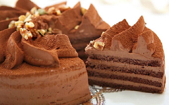 北海道新ひだか町のふるさと納税 口どけなめらか生チョコケーキ 『フラワーショコラ』　 北海道・新ひだか町のオリジナルケーキ