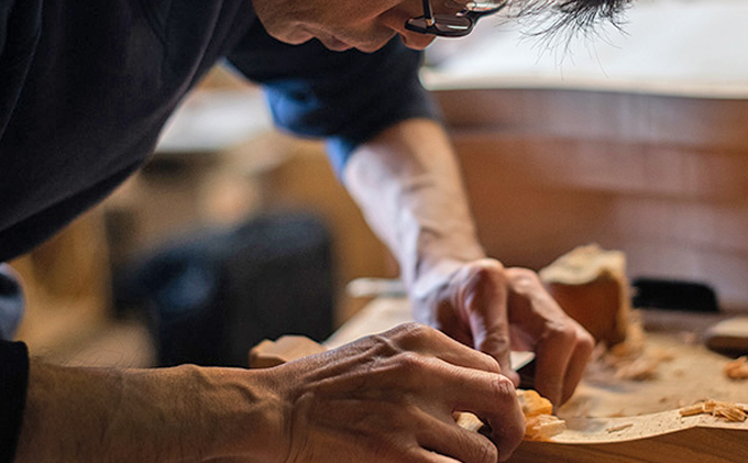 長野県軽井沢町のふるさと納税 収納 ムーンチェスト チェスト 家具 インテリア 雑貨 日用品 民芸品 工芸品 軽井沢彫