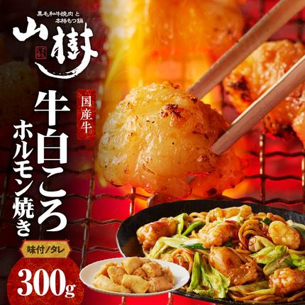 愛知県小牧市のふるさと納税 山樹の国産牛白ころホルモン焼き（丸腸）味付　300g [047R19]